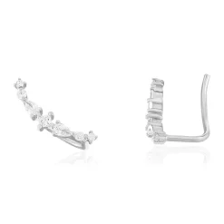 Boucles d'oreilles argent 925 zirconias