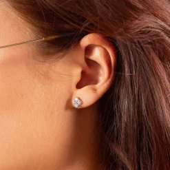 Boucles d'oreilles argent 925 zirconias