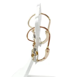 Boucles d'oreilles brisures d'occasion 2 ors pierres imitations