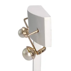 Boucles d'oreilles d'occasion or 585 rose perles de culture