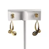 Boucles d'oreilles d'occasion  or 750 2 tons