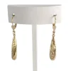Boucles d'oreilles d'occasion or 750 jaune