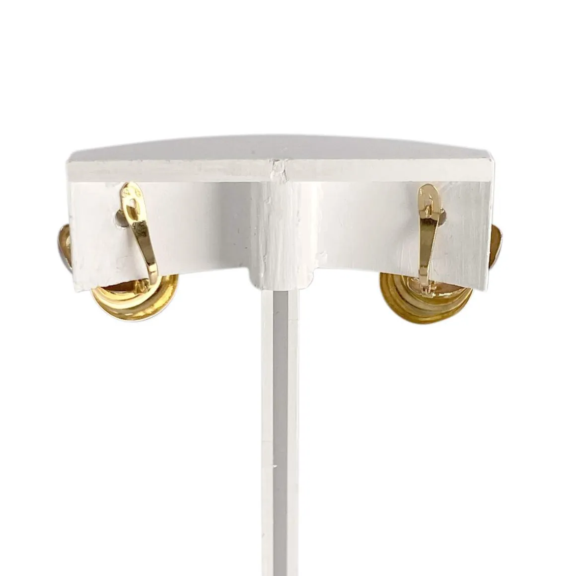 Boucles d'oreilles d'occasion 3 ors 750 fermoir clip