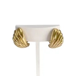 Boucles d'oreilles d'occasion or 750 jaune