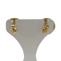 Boucles d'oreilles d'occasion  or 750 2 tons emeraudes