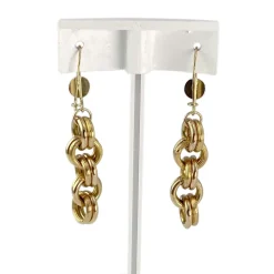Boucles d'oreilles d'occasion or 750 jaune