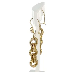 Boucles d'oreilles d'occasion or 750 jaune