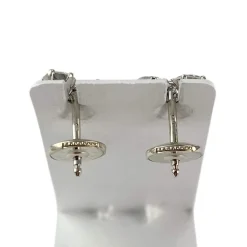 Boucles d'oreilles d'occasion or 750 jaune diamant