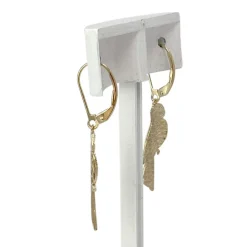 Boucles d'oreilles d'occasion or 750 jaune