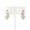 Boucles d'oreilles d'occasion 2 ors 585 diamants