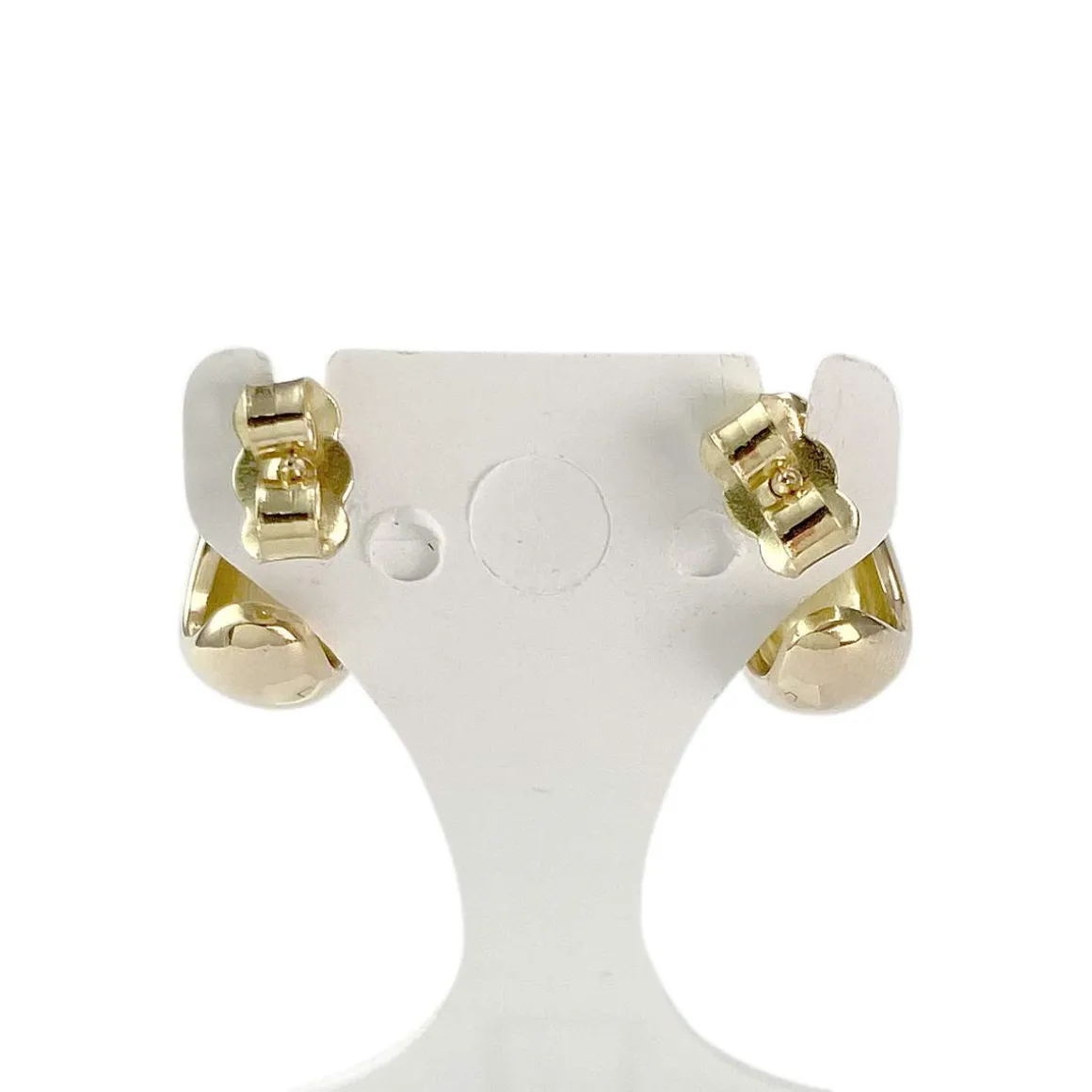 Boucles d'oreilles d'occasion or 750 jaune diamants