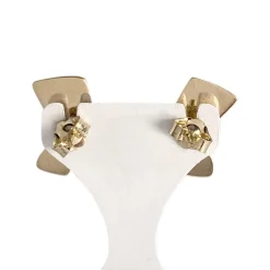 Boucles d'oreilles d'occasion or 750 jaune motif Africain