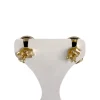 Boucles d'oreilles d'occasion or 750 jaune camées