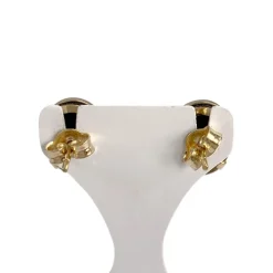 Boucles d'oreilles d'occasion or 750 jaune camées