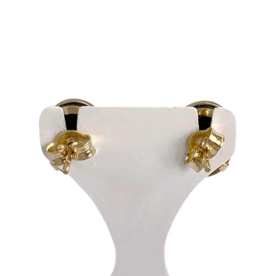 Boucles d'oreilles d'occasion or 750 jaune camées