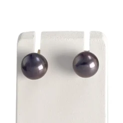 Boucles d'oreilles d'occasion or 750 jaune perle de culture