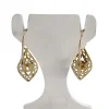 Boucles d'oreilles d'occasion or 750 jaune perle de culture