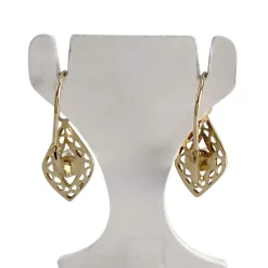 Boucles d'oreilles d'occasion or 750 jaune perle de culture