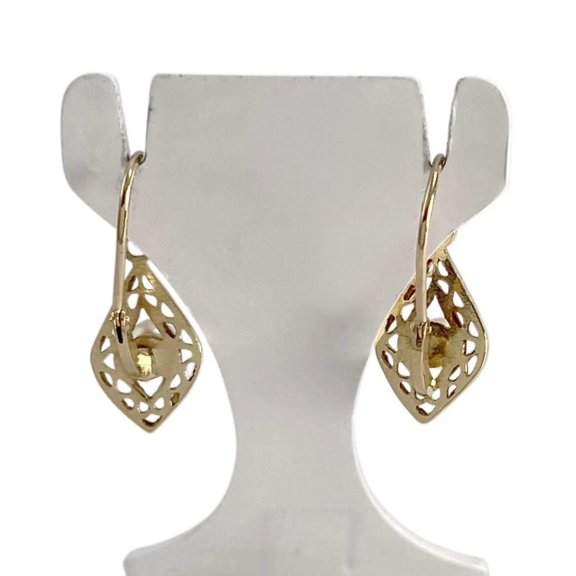 Boucles d'oreilles d'occasion or 750 jaune perle de culture
