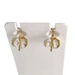 Boucles d'oreilles d'occasion or 750 jaune coeur