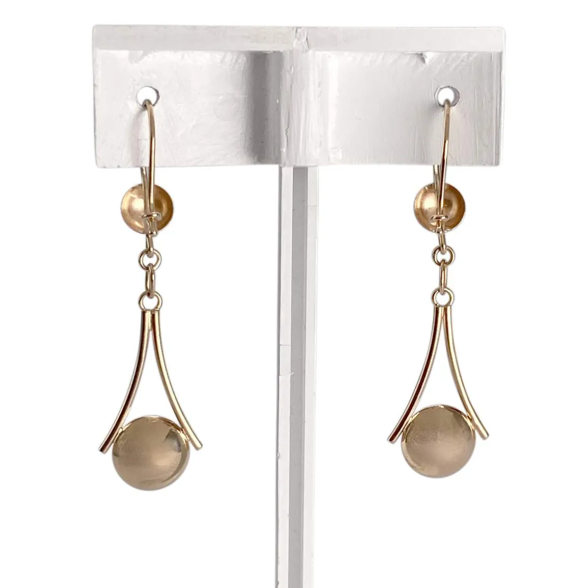 Boucles d'oreilles d'occasion or 585 jaune