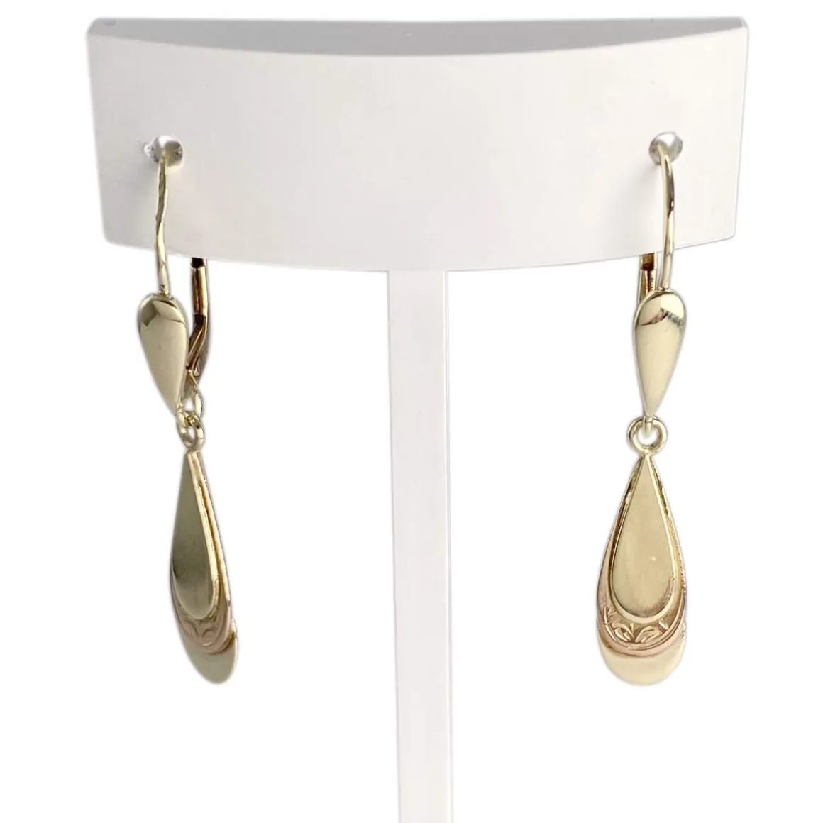 Boucles d'oreilles d'occasion or 585 jaune