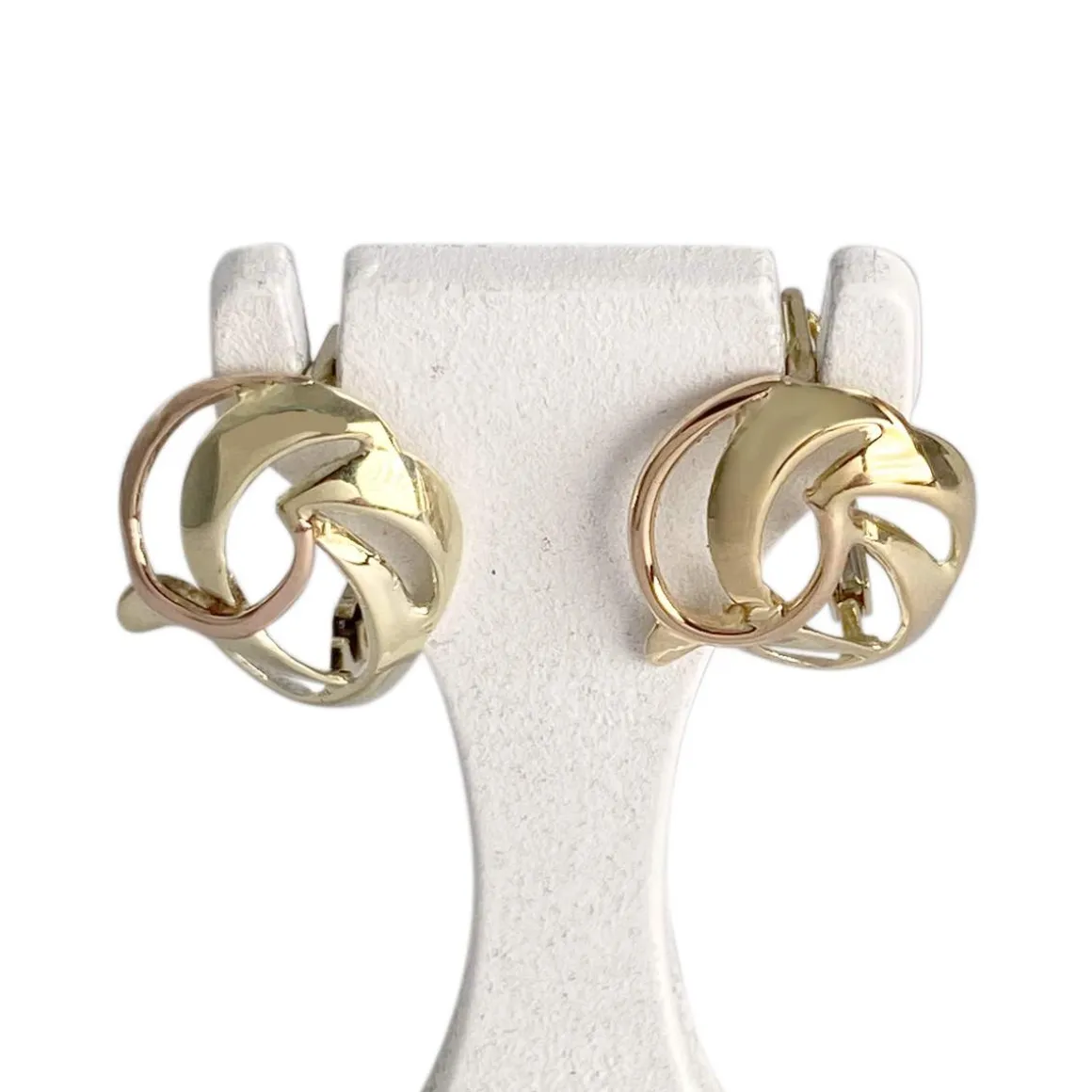 Boucles d'oreilles d'occasion or 750 jaune