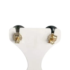 Boucles d'oreilles d'occasion or 375 jaune perle de tahiti