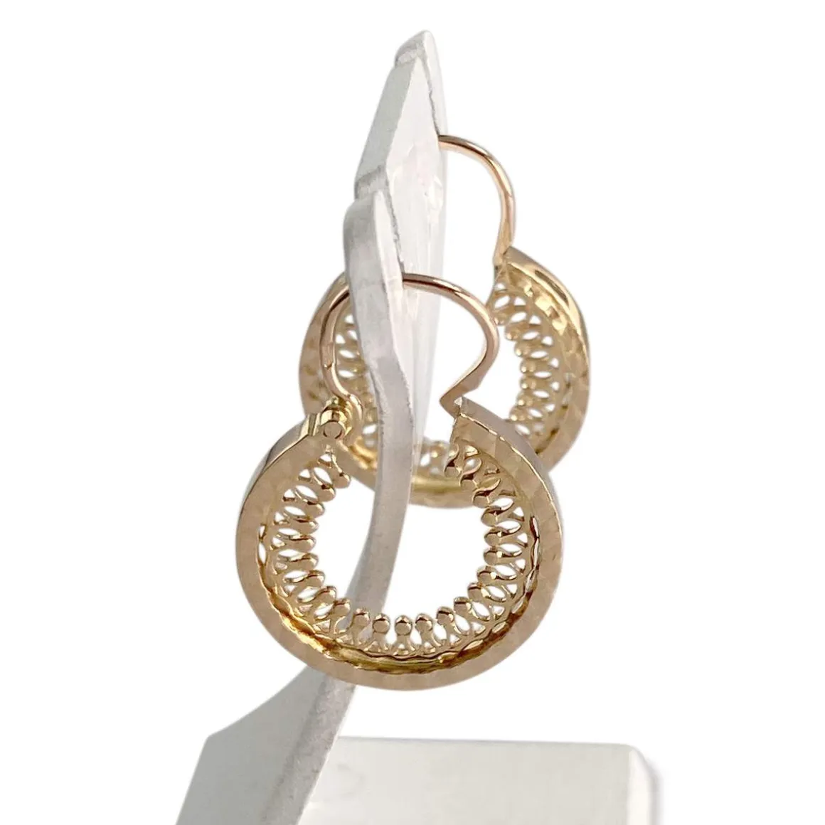 Boucles d'oreilles d'occasion or 750 jaune