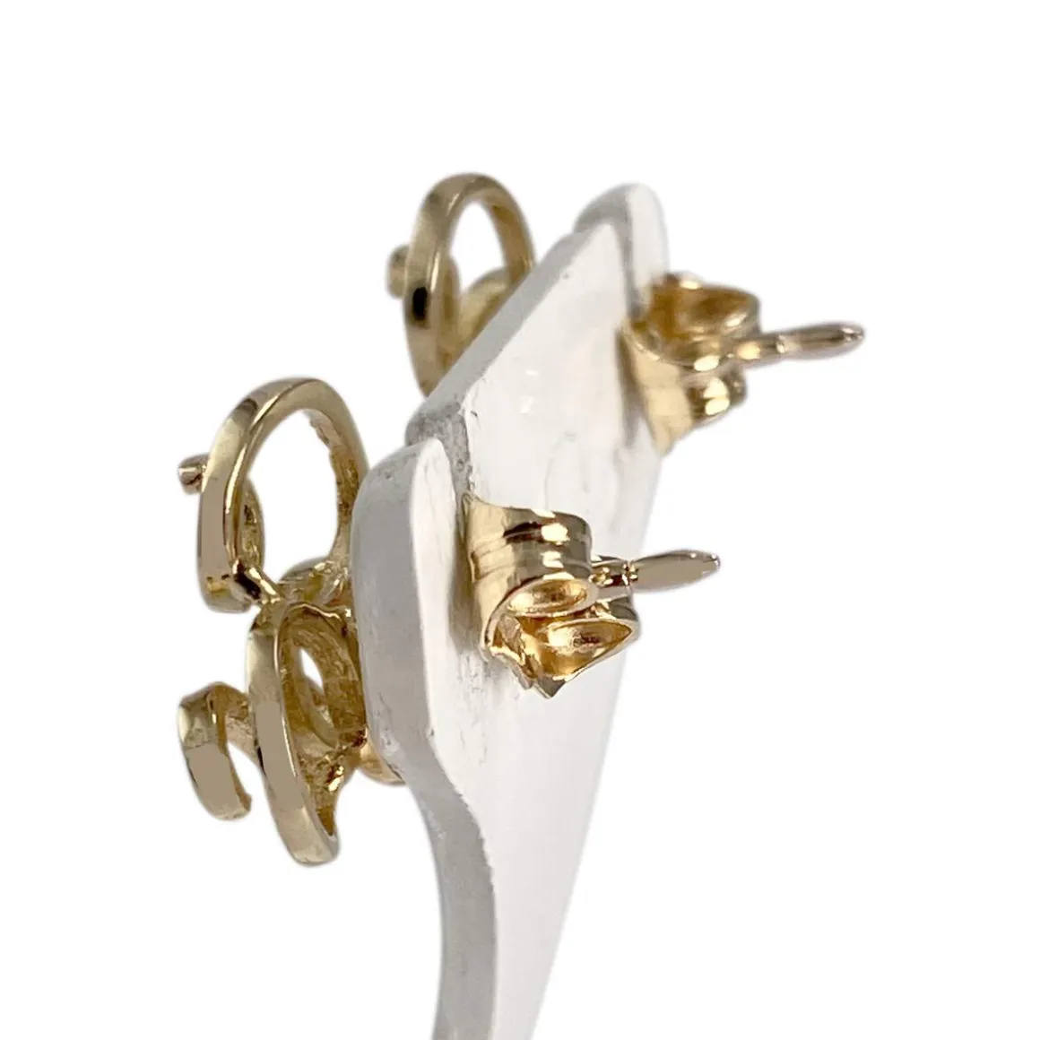 Boucles d'oreilles d'occasion or 750 jaune