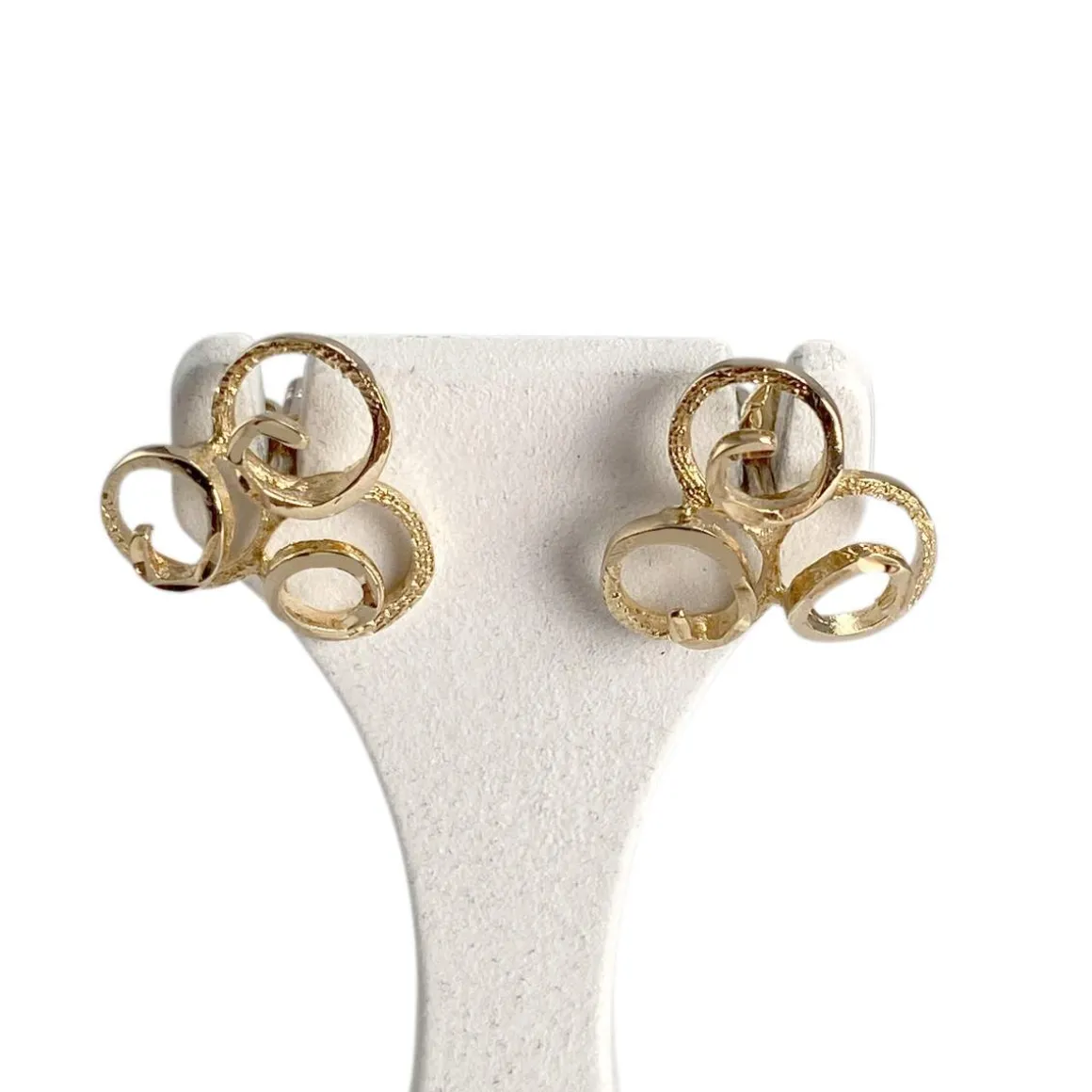 Boucles d'oreilles d'occasion or 750 jaune