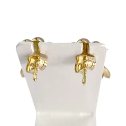 Boucles d'oreilles d'occasion or 750 jaune