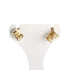 Boucles d'oreilles d'occasion or 750 jaune rubis