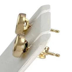Boucles d'oreilles d'occasion or 750 jaune émeraudes