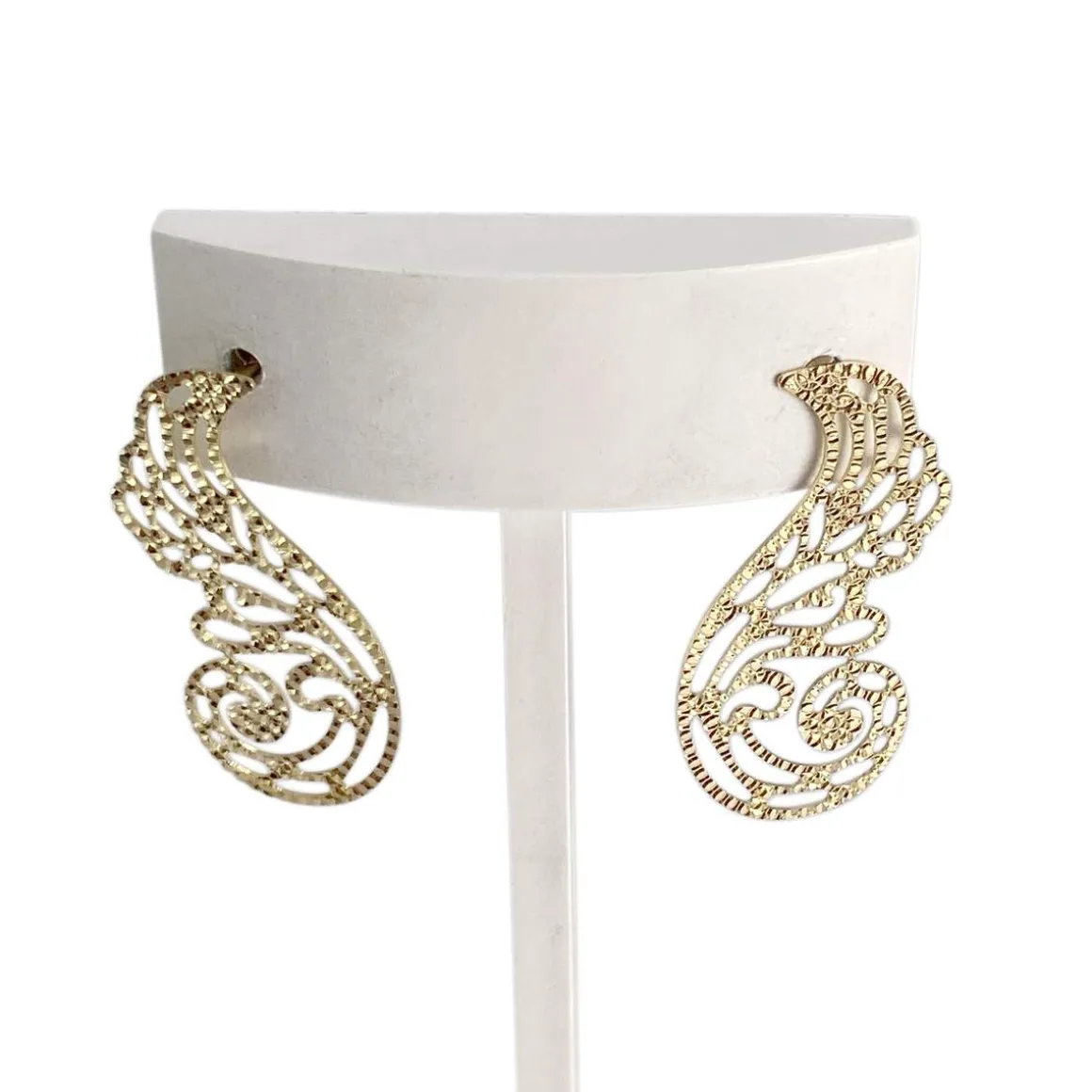Boucles d'oreilles d'occasion or 750 jaune