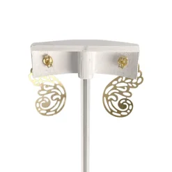 Boucles d'oreilles d'occasion or 750 jaune