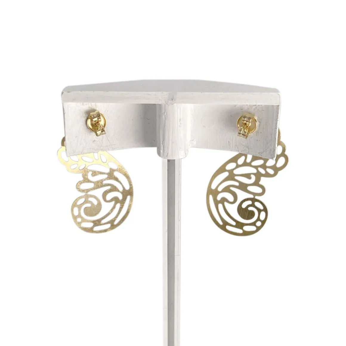 Boucles d'oreilles d'occasion or 750 jaune