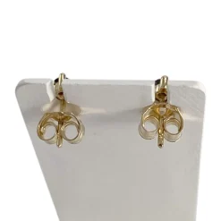 Boucles d'oreilles d'occasion or 750 jaune saphirs
