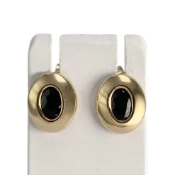 Boucles d'oreilles d'occasion or 750 jaune saphir