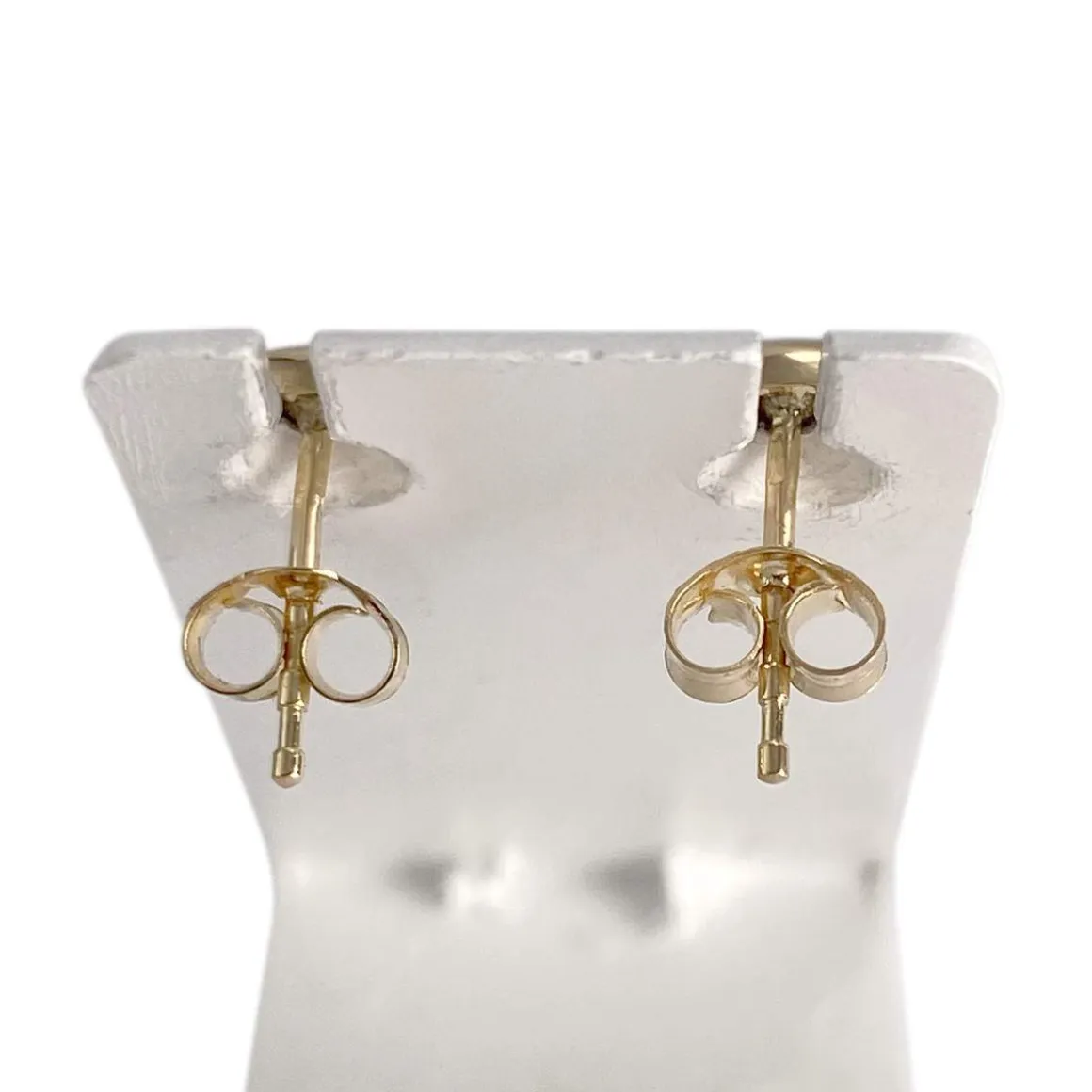 Boucles d'oreilles d'occasion or 750 jaune saphir
