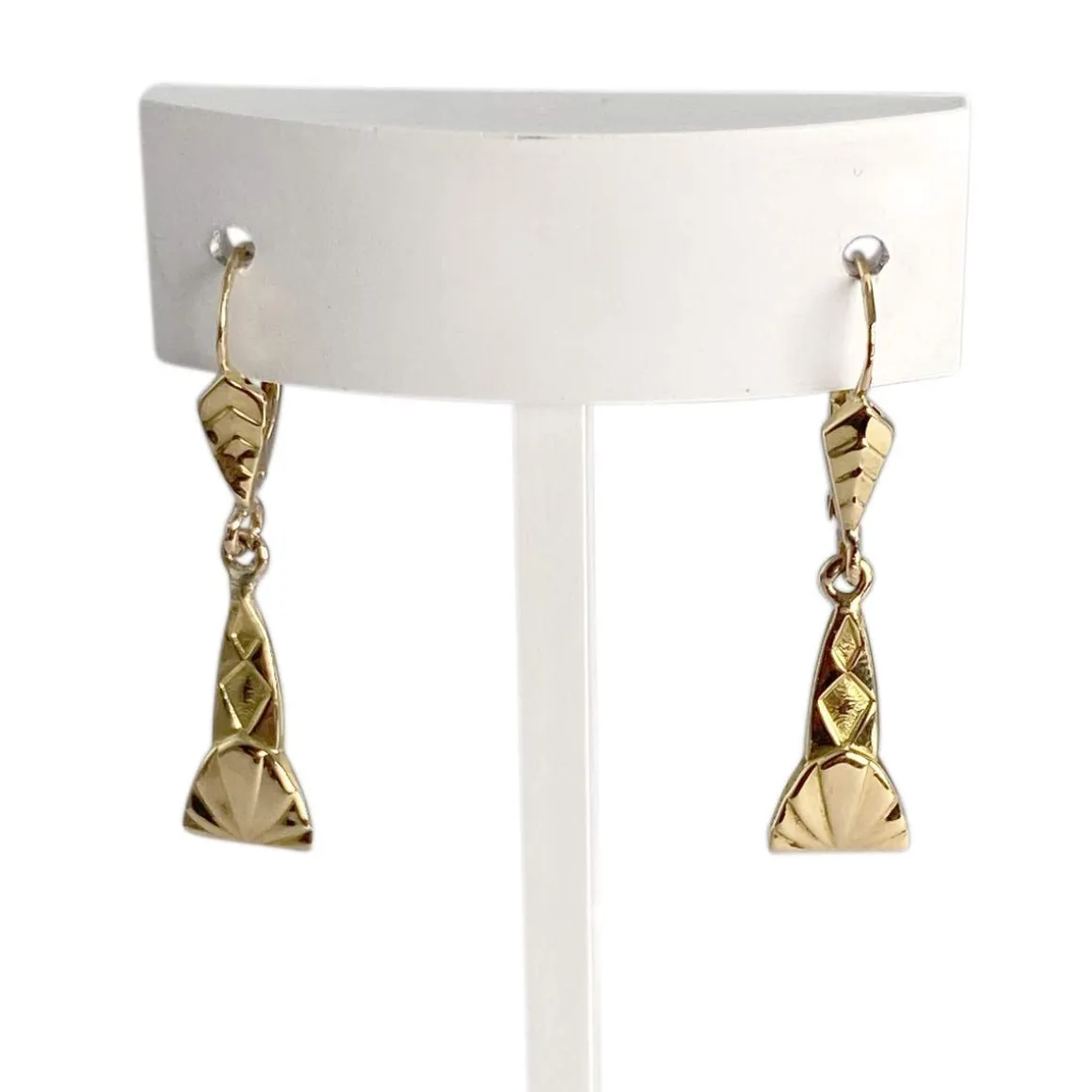 Boucles d'oreilles d'occasion or 750 jaune