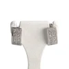 Boucles d'oreilles d'occasion or 750 blanczirconias