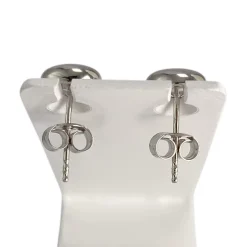 Boucles d'oreilles d'occasion or 750 blanc