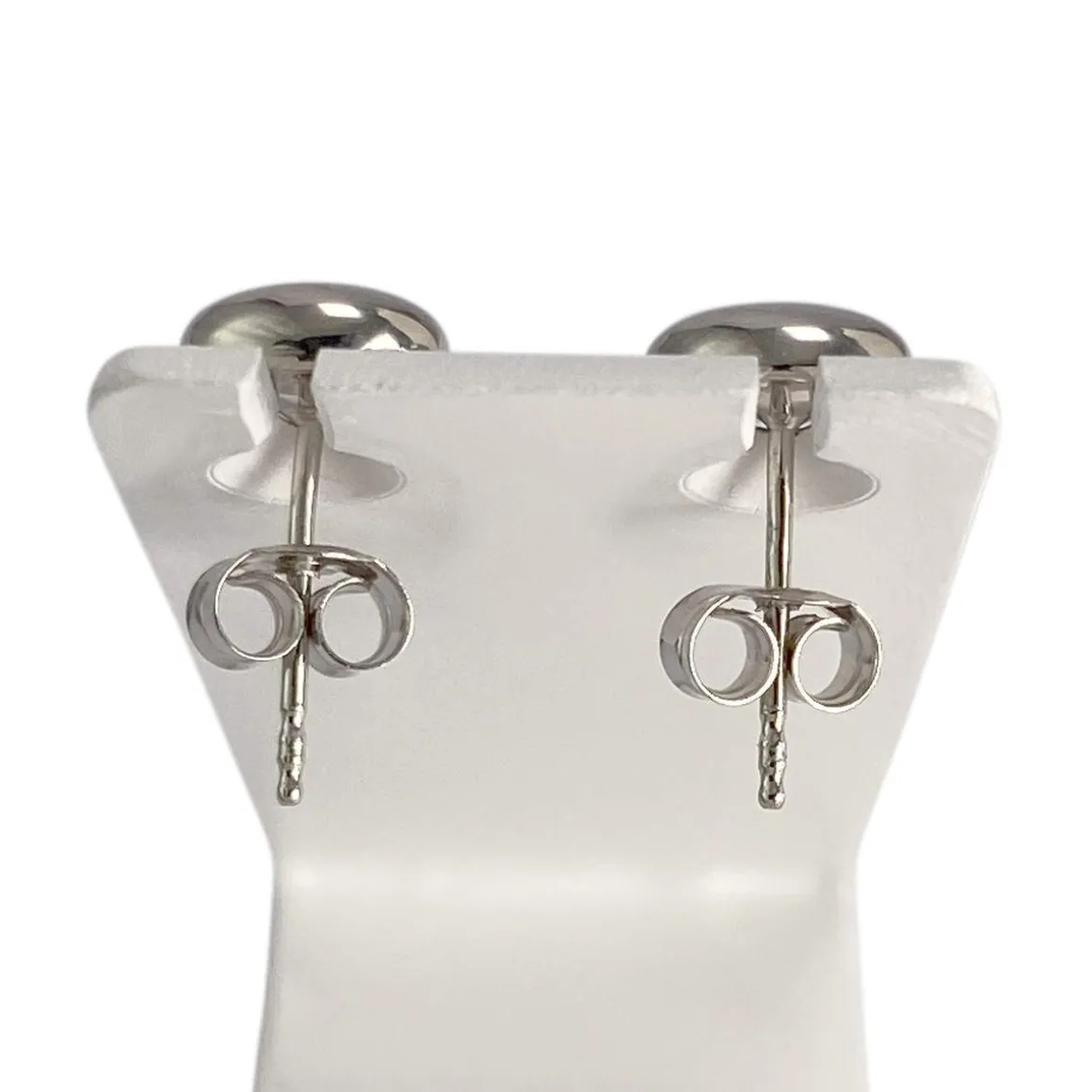 Boucles d'oreilles d'occasion or 750 blanc