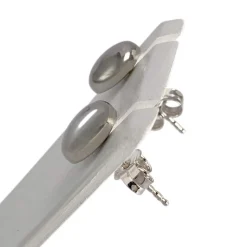 Boucles d'oreilles d'occasion or 750 blanc
