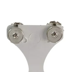 Boucles d'oreilles d'occasion or 750 blanc diamants