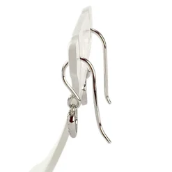 Boucles d'oreilles d'occasion or 375 blanc diamants
