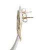 Boucles d'oreilles d'occasion 2 tons 750 diamant