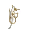 Boucles d'oreilles d'occasion 2 ors 750 diamants