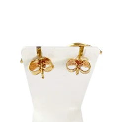 Boucles d'oreilles d'occasion 2 ors 750 diamants, rubis